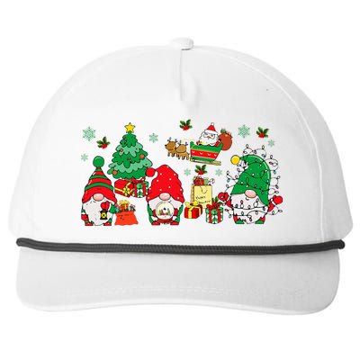 Cute Gnomes Christmas Santa Claus Gnome Xmas Family Matching Snapback Five-Panel Rope Hat