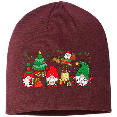 Cute Gnomes Christmas Santa Claus Gnome Xmas Family Matching Sustainable Beanie