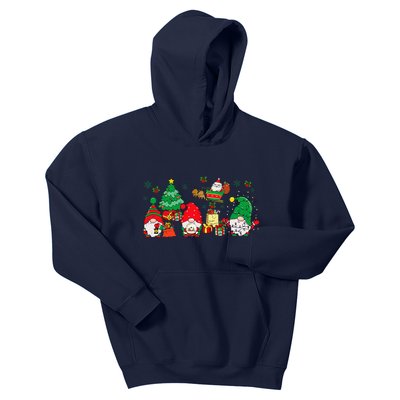 Cute Gnomes Christmas Santa Claus Gnome Xmas Family Matching Kids Hoodie