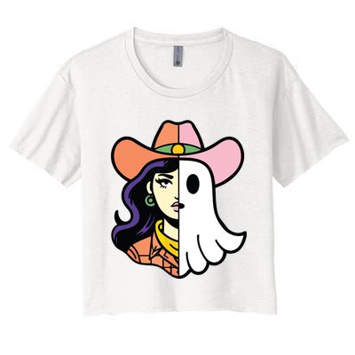 Cool Ghoul Cowgirl Women's Crop Top Tee