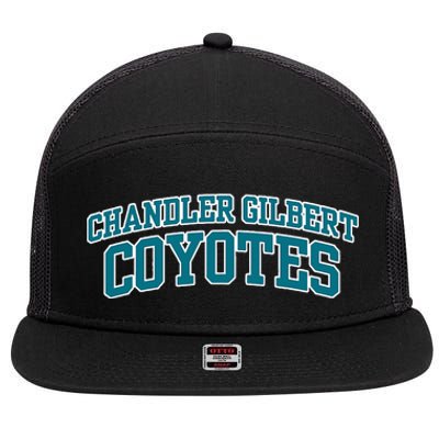 Chandler Gilbert Community College Coyotes 7 Panel Mesh Trucker Snapback Hat