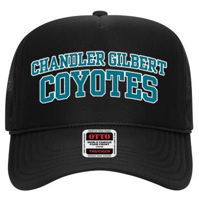 Chandler Gilbert Community College Coyotes High Crown Mesh Back Trucker Hat