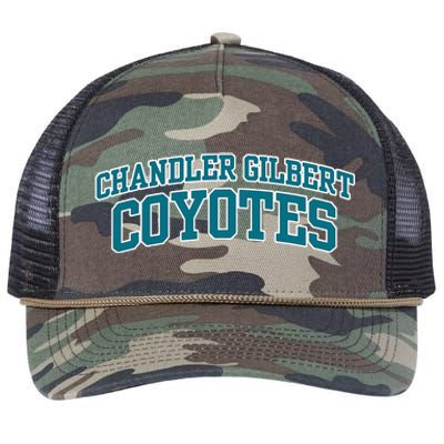 Chandler Gilbert Community College Coyotes Retro Rope Trucker Hat Cap