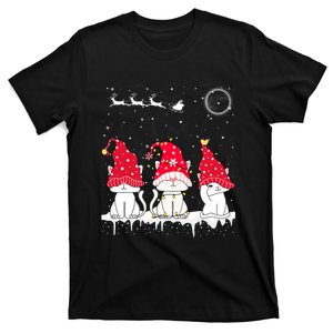 Cat Gnome Catmas Christmas Cute Kitten Cats Gnomies Hat Xmas T-Shirt