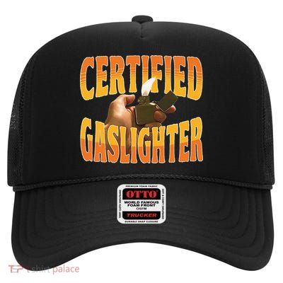 Certified Gaslighter High Crown Mesh Back Trucker Hat