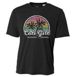 Cali Girl California Retro California Palm Trees Summer Cooling Performance Crew T-Shirt