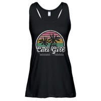 Cali Girl California Retro California Palm Trees Summer Ladies Essential Flowy Tank