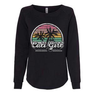 Cali Girl California Retro California Palm Trees Summer Womens California Wash Sweatshirt