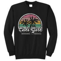 Cali Girl California Retro California Palm Trees Summer Tall Sweatshirt