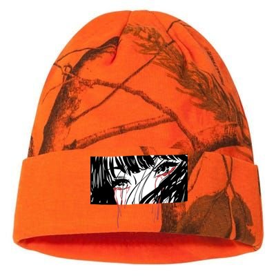 Crying Girl Kati Licensed 12" Camo Beanie