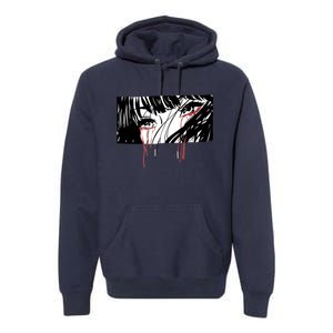 Crying Girl Premium Hoodie