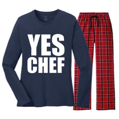 Chef Gift Women's Long Sleeve Flannel Pajama Set 