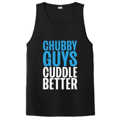 Chubby Guys Cuddle Better Funny Fat PosiCharge Competitor Tank