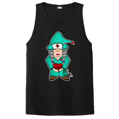 Cardiology Gnome Cute Cardiac Departt Medical Gnome Gift PosiCharge Competitor Tank