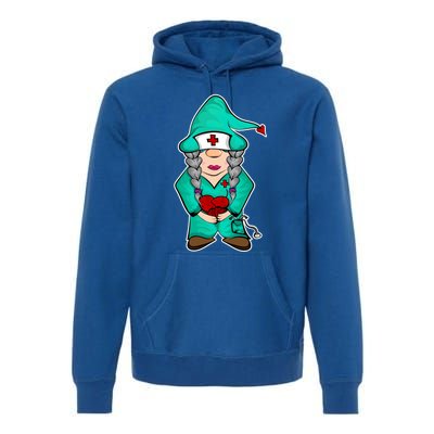 Cardiology Gnome Cute Cardiac Departt Medical Gnome Gift Premium Hoodie