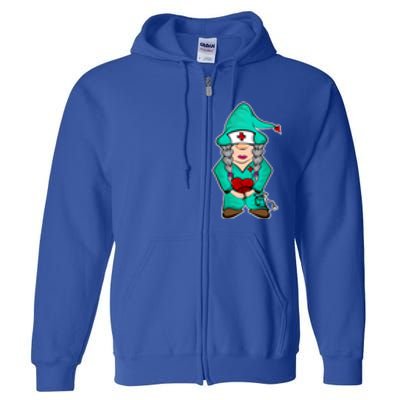 Cardiology Gnome Cute Cardiac Departt Medical Gnome Gift Full Zip Hoodie