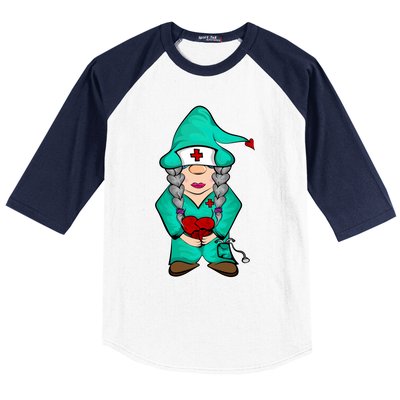 Cardiology Gnome Cute Cardiac Departt Medical Gnome Gift Baseball Sleeve Shirt