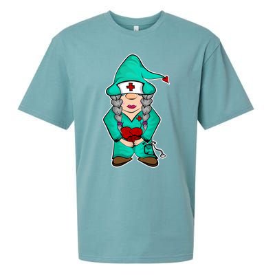 Cardiology Gnome Cute Cardiac Departt Medical Gnome Gift Sueded Cloud Jersey T-Shirt