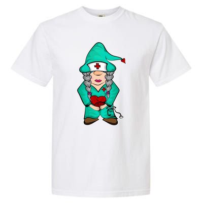 Cardiology Gnome Cute Cardiac Departt Medical Gnome Gift Garment-Dyed Heavyweight T-Shirt