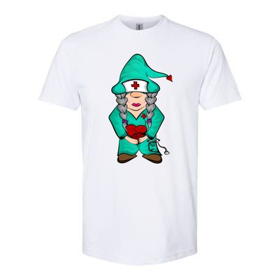 Cardiology Gnome Cute Cardiac Departt Medical Gnome Gift Softstyle CVC T-Shirt