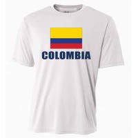 Colombia Gift Columbian Flag Pride Gift Cooling Performance Crew T-Shirt