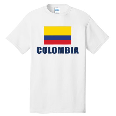 Colombia Gift Columbian Flag Pride Gift Tall T-Shirt