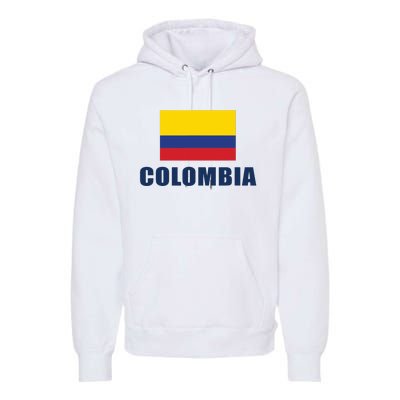 Colombia Gift Columbian Flag Pride Gift Premium Hoodie