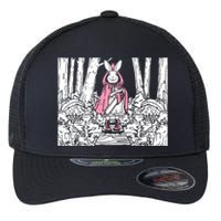 Creepy Gothic Chainsaw Bunny Goth Horror Darkness Flexfit Unipanel Trucker Cap