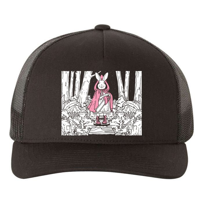 Creepy Gothic Chainsaw Bunny Goth Horror Darkness Yupoong Adult 5-Panel Trucker Hat