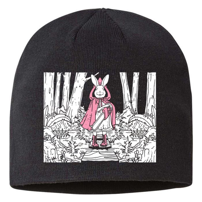 Creepy Gothic Chainsaw Bunny Goth Horror Darkness Sustainable Beanie