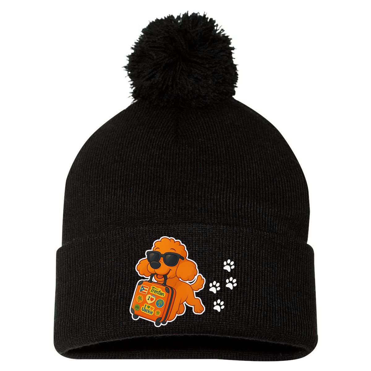 Chase Gift Pom Pom 12in Knit Beanie