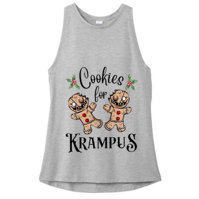 Creepy Gingerbread Cookies For Krampus Xmas Goth Holiday Ladies PosiCharge Tri-Blend Wicking Tank
