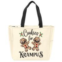 Creepy Gingerbread Cookies For Krampus Xmas Goth Holiday Zip Tote Bag