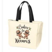 Creepy Gingerbread Cookies For Krampus Xmas Goth Holiday Zip Tote Bag