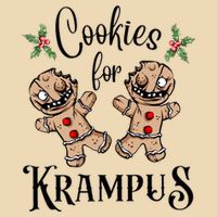 Creepy Gingerbread Cookies For Krampus Xmas Goth Holiday Zip Tote Bag