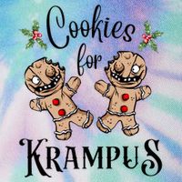 Creepy Gingerbread Cookies For Krampus Xmas Goth Holiday Legacy Tie Dye Trucker Hat