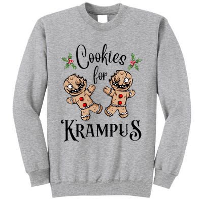 Creepy Gingerbread Cookies For Krampus Xmas Goth Holiday Tall Sweatshirt