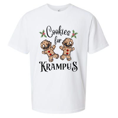 Creepy Gingerbread Cookies For Krampus Xmas Goth Holiday Sueded Cloud Jersey T-Shirt