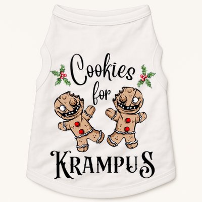 Creepy Gingerbread Cookies For Krampus Xmas Goth Holiday Doggie Tank