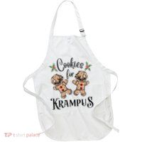 Creepy Gingerbread Cookies For Krampus Xmas Goth Holiday Apron