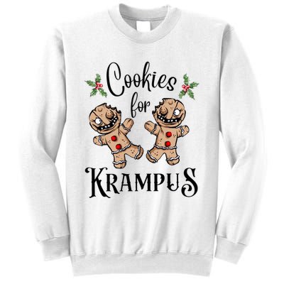 Creepy Gingerbread Cookies For Krampus Xmas Goth Holiday Sweatshirt