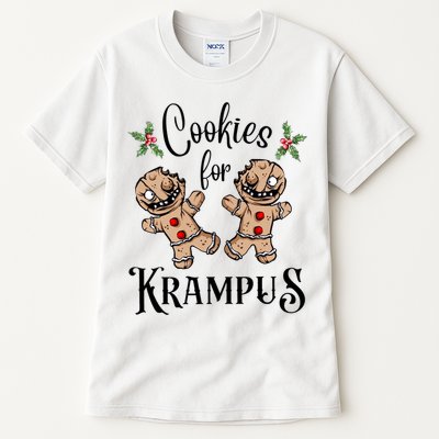 Creepy Gingerbread Cookies For Krampus Xmas Goth Holiday Tall T-Shirt