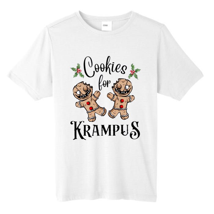 Creepy Gingerbread Cookies For Krampus Xmas Goth Holiday Tall Fusion ChromaSoft Performance T-Shirt