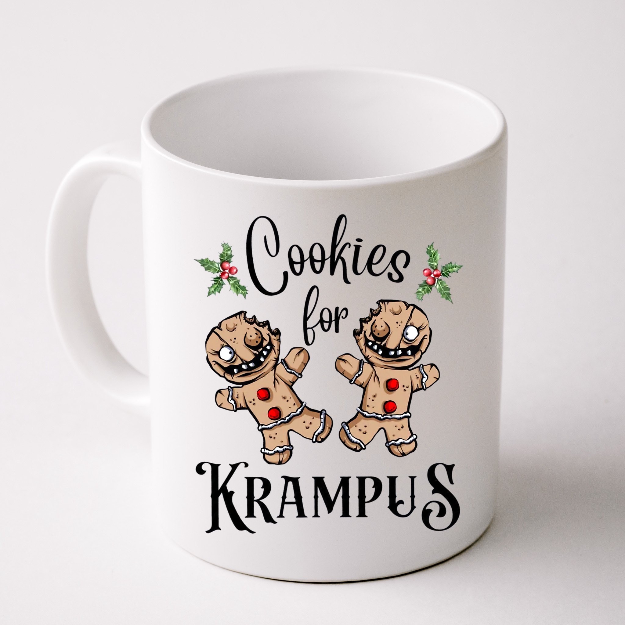 Creepy Gingerbread Cookies For Krampus Xmas Goth Holiday Mug