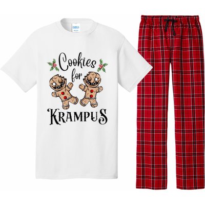 Creepy Gingerbread Cookies For Krampus Xmas Goth Holiday Pajama Set