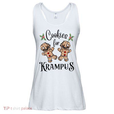 Creepy Gingerbread Cookies For Krampus Xmas Goth Holiday Ladies Essential Flowy Tank