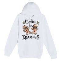 Creepy Gingerbread Cookies For Krampus Xmas Goth Holiday Premium Pullover Hoodie