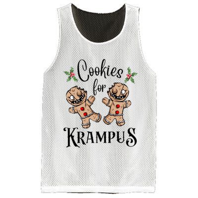 Creepy Gingerbread Cookies For Krampus Xmas Goth Holiday Mesh Reversible Basketball Jersey Tank