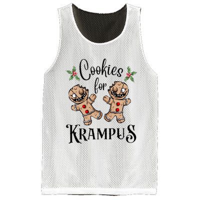 Creepy Gingerbread Cookies For Krampus Xmas Goth Holiday Mesh Reversible Basketball Jersey Tank