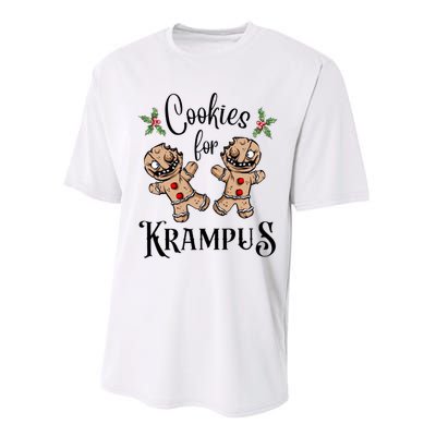 Creepy Gingerbread Cookies For Krampus Xmas Goth Holiday Performance Sprint T-Shirt